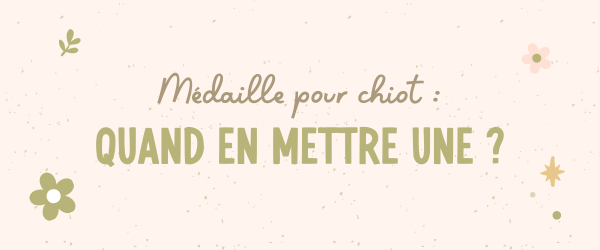 Médaille pour chiot : quand en mettre une ?